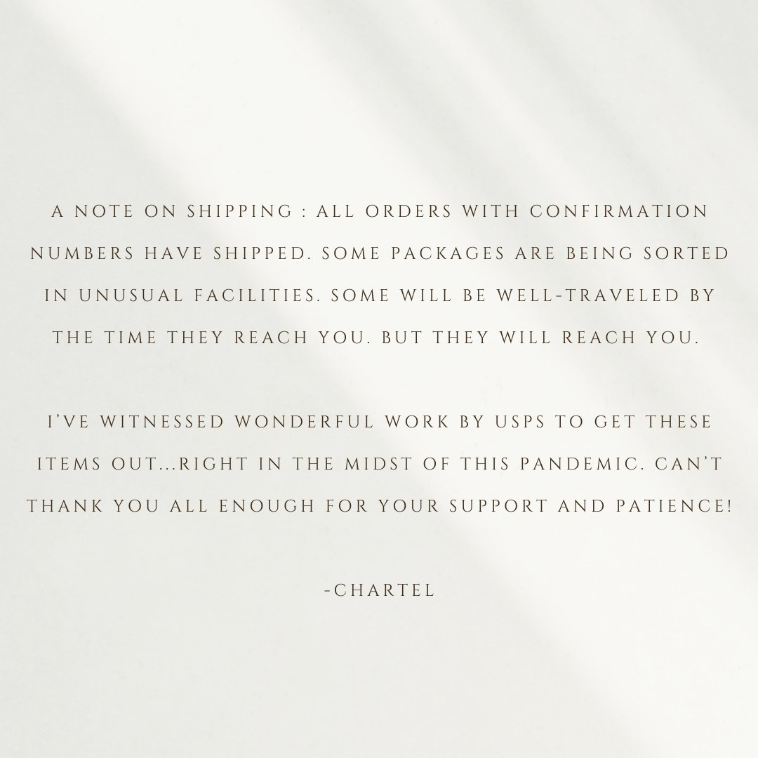 A Note on Shipping... | GOLD+WATER CO.