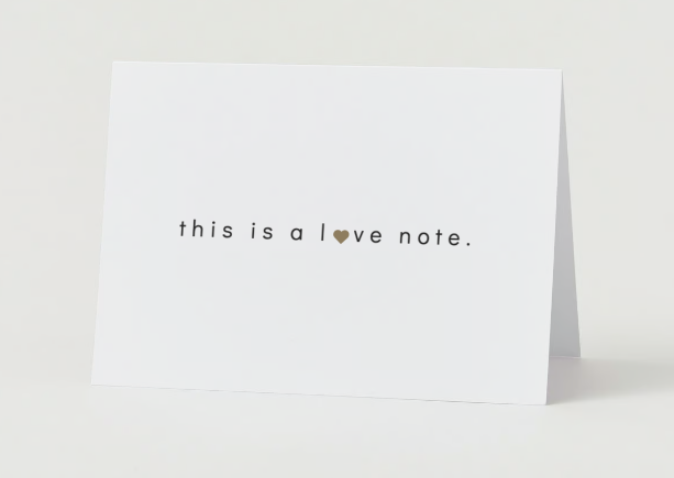 LOVE NOTE | Greeting Card