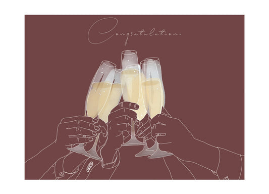 CONGRATULATIONS TOAST | GREETING CARD
